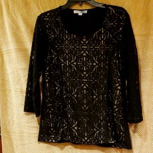 NWOT Indigo Rose Top